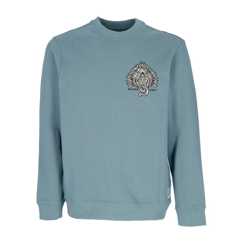 felpa leggera girocollo uomo the eye crewneck x timber NORTH ATLANTIC BLUE