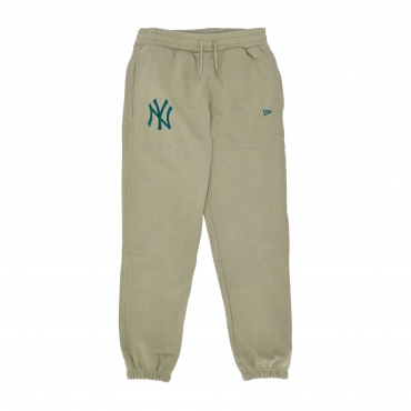 pantalone tuta felpato uomo mlb emb logo r jogger neyyan WASHED KHAKI