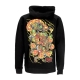 felpa leggera cappuccio uomo fujin rajin hoodie BLACK