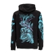 felpa leggera cappuccio uomo ninja rabbit hoodie BLACK