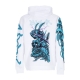 felpa leggera cappuccio uomo ninja rabbit hoodie WHITE