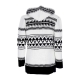 giubbotto uomo hooded l/s cardigan WHITE/BLACK