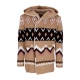 giubbotto uomo hooded l/s cardigan BROWN