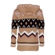 giubbotto uomo hooded l/s cardigan BROWN