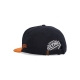 cappellino visiera piatta uomo goat snapback BLACK/ORANGE