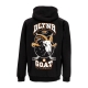 felpa leggera cappuccio uomo goat skull hoodie BLACK