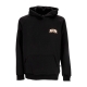 felpa leggera cappuccio uomo goat skull hoodie BLACK