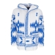 giubbotto uomo hooded l/s cardigan WHITE/BLUE