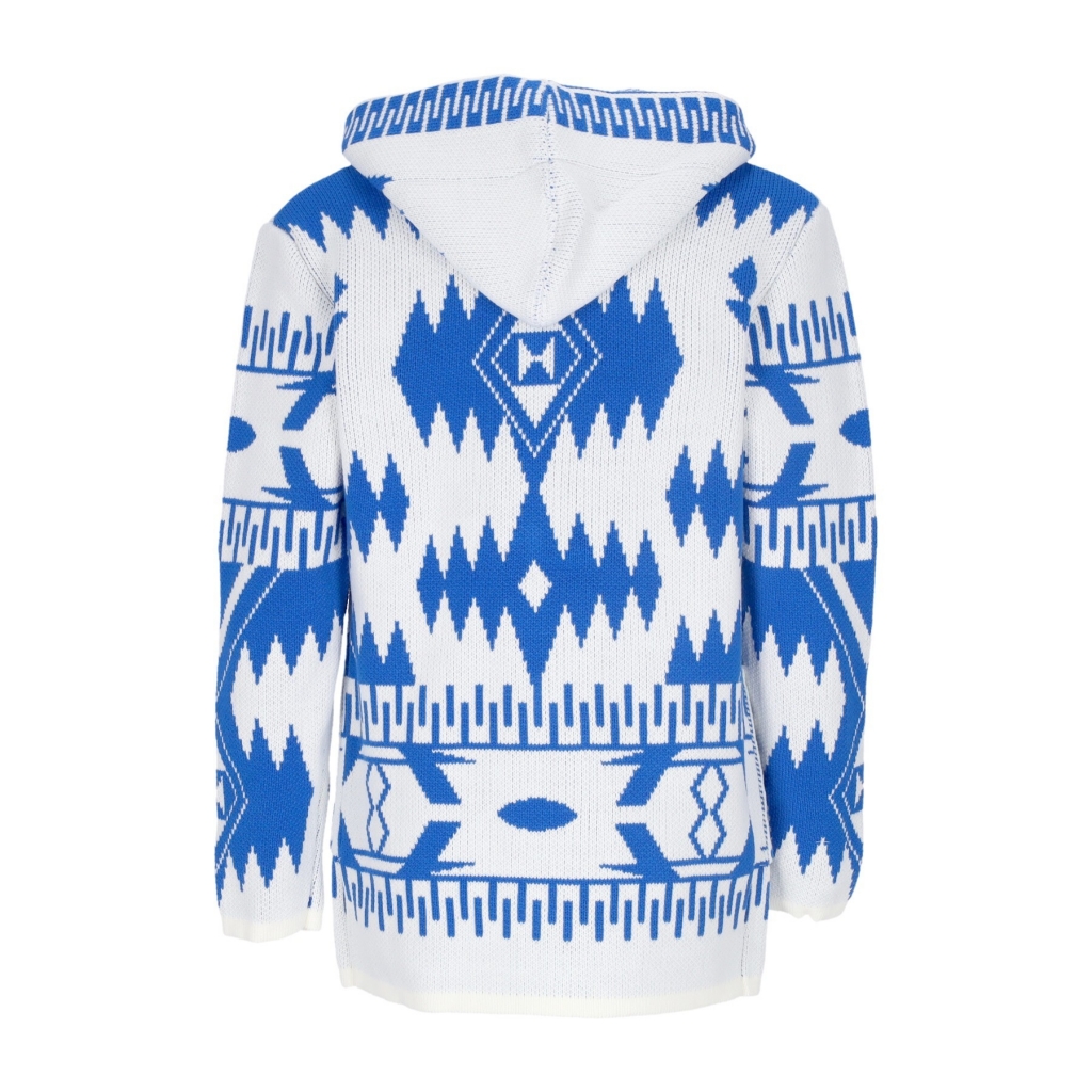 giubbotto uomo hooded l/s cardigan WHITE/BLUE