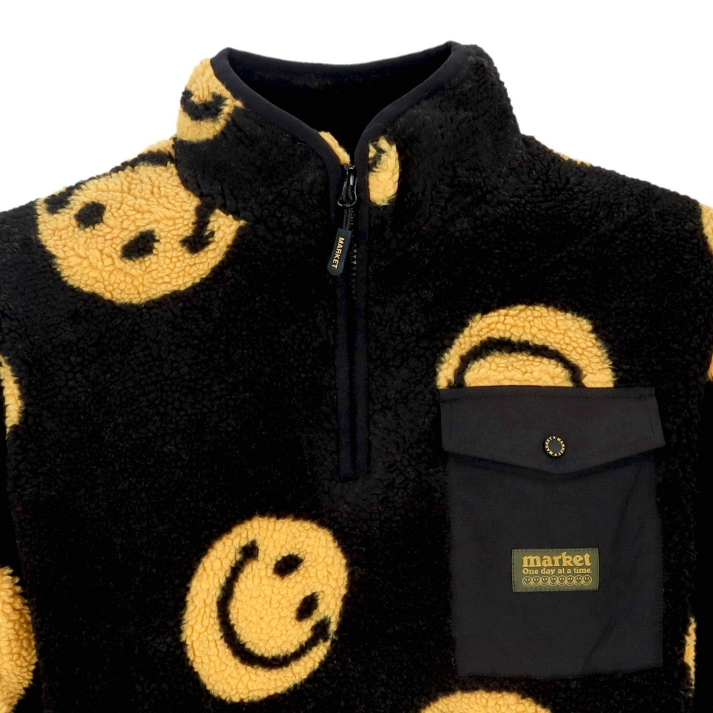 orsetto uomo all over print jacket x smiley BLACK