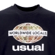 felpa leggera girocollo uomo worldwide locals crewneck BLACK