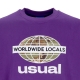 felpa leggera girocollo uomo worldwide locals crewneck PURPLE