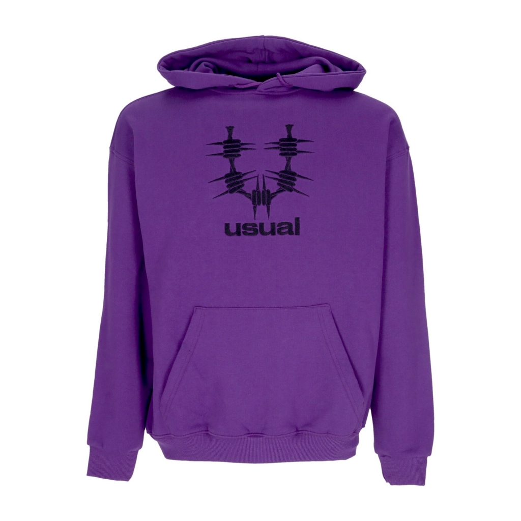 felpa leggera cappuccio uomo about hoodie PURPLE