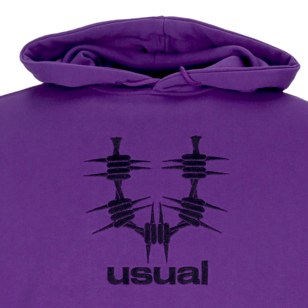 felpa leggera cappuccio uomo about hoodie PURPLE