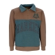 polo manica lunga uomo half zip rugby sweatshirt MILK CHOCOLATE