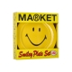 piatto uomo plate 4 piece set x smiley YELLOW