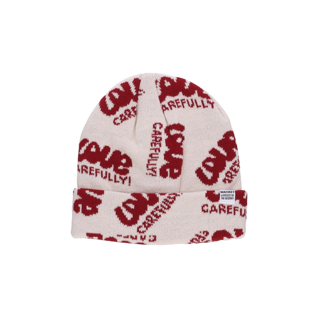 cappello uomo love carefully beanie CREAM