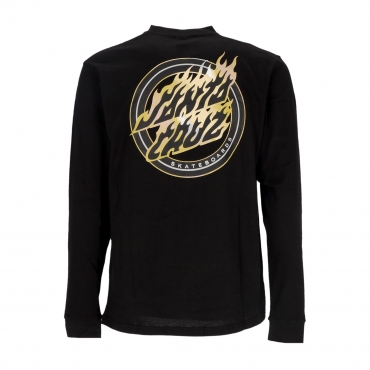 maglietta manica lunga uomo holo flamed dot l/s tee BLACK