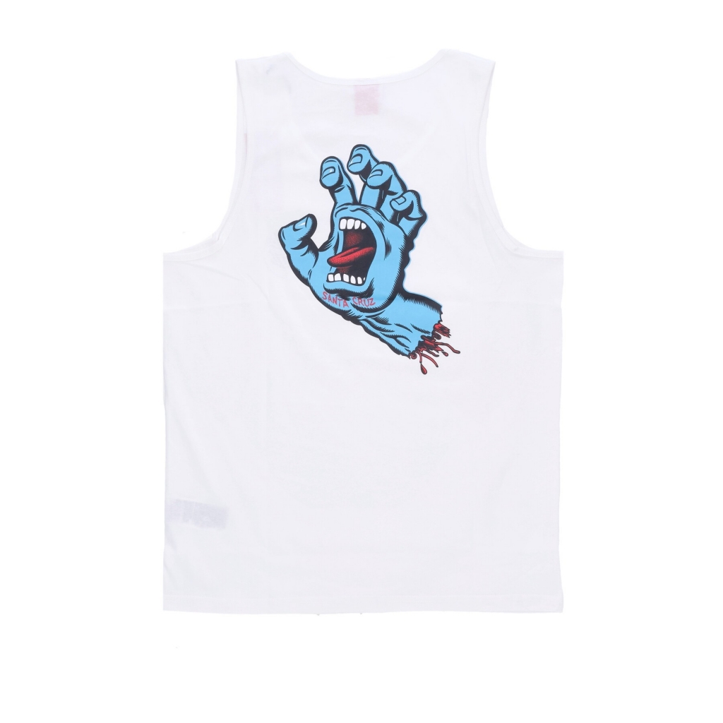 canotta uomo screaming hand vest WHITE