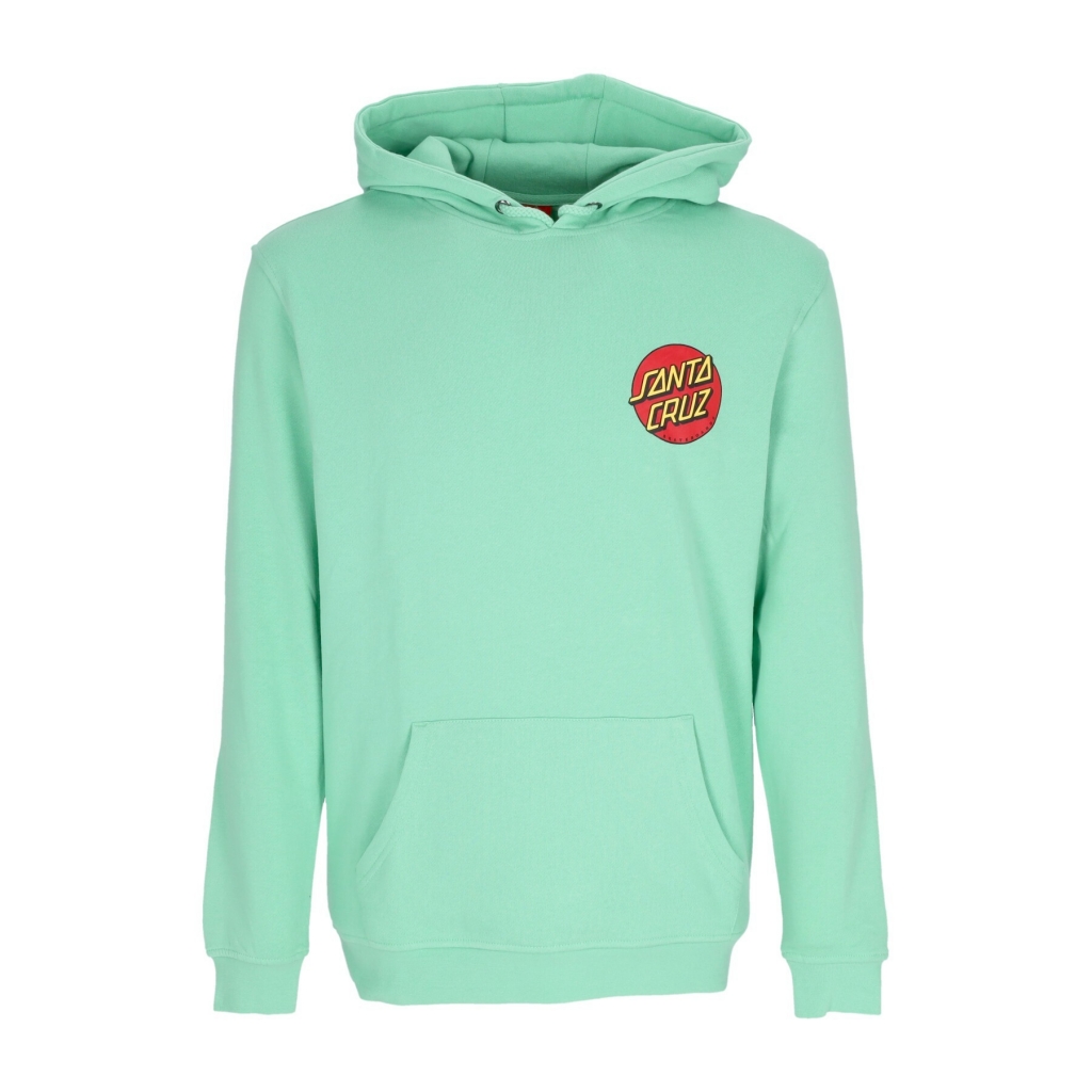 felpa cappuccio uomo classic dot chest hoodie APPLE MINT