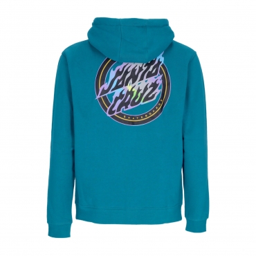 felpa cappuccio zip uomo holo flamed dot zip hood VERDIGRIS