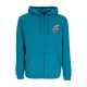 felpa cappuccio zip uomo holo flamed dot zip hood VERDIGRIS