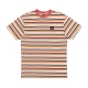 maglietta uomo classic label stripe tee UNBLEACHED COTTON STRIPE