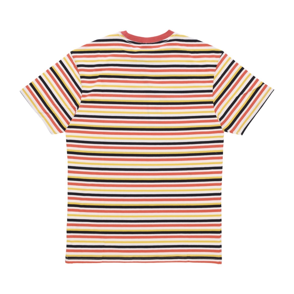 maglietta uomo classic label stripe tee UNBLEACHED COTTON STRIPE