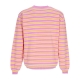 maglione leggero donna mini hand knit crewneck PINK/ORANGE STRIPE