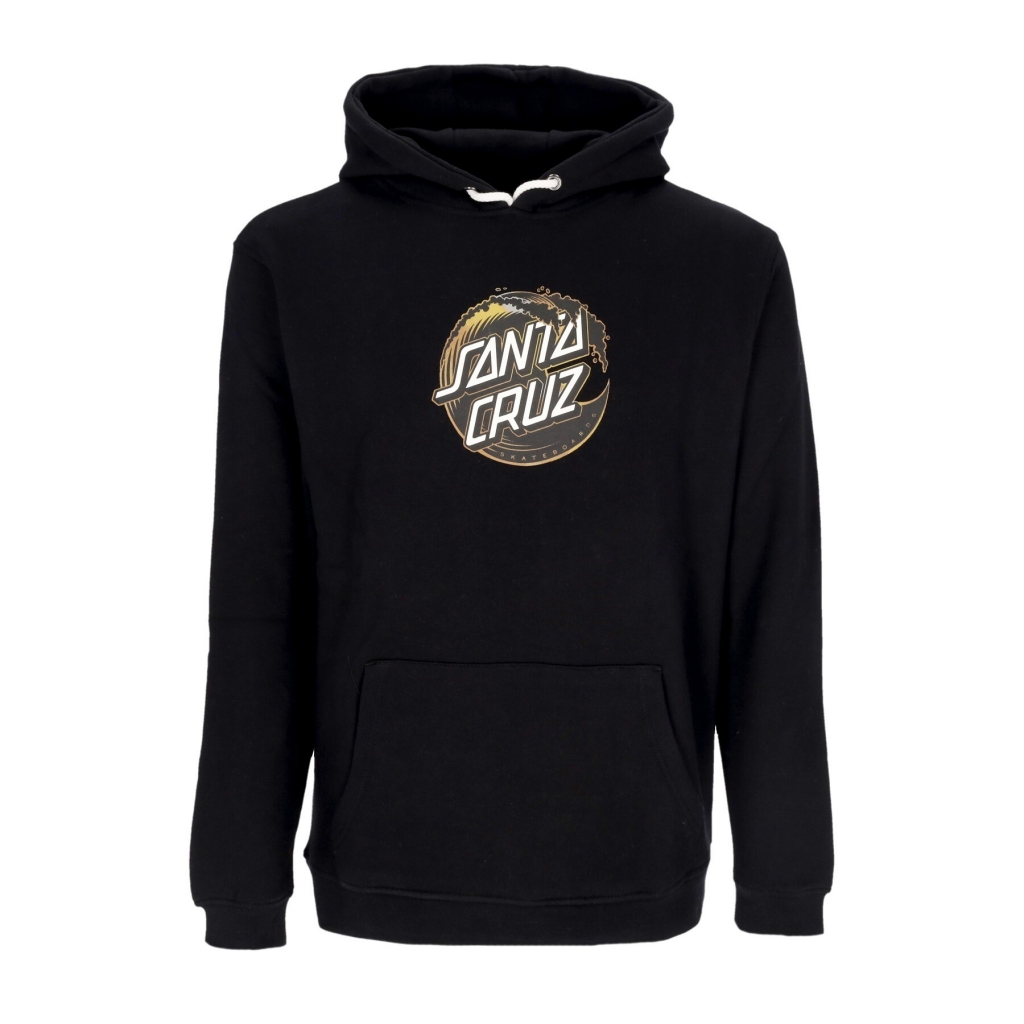 felpa cappuccio uomo holo wave dot hoodie BLACK