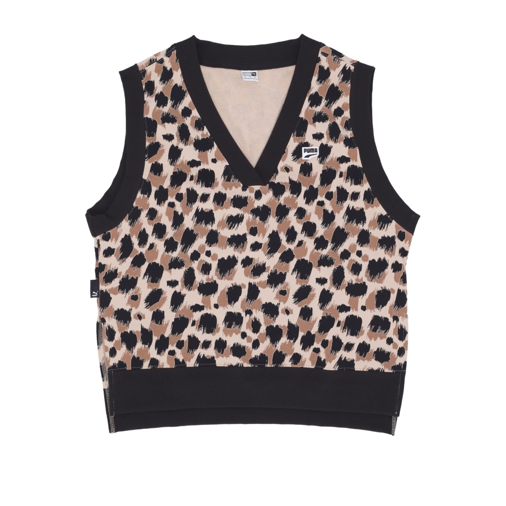 pullover smanicato donna downtown all over print vest GRANOLA/ALL OVER PRINT