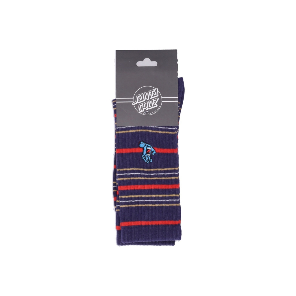 calza media uomo screaming mini hand sock NAVY BLUE STRIPE