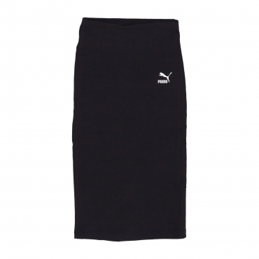 gonna donna t7 long skirt BLACK