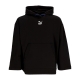 felpa leggera cappuccio donna dare to oversized hoodie BLACK