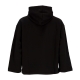 felpa leggera cappuccio donna dare to oversized hoodie BLACK