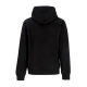 felpa leggera cappuccio uomo hannes bau logo hoodie BLACK