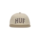 cappellino visiera piatta uomo arch logo snapback CREAM