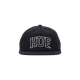 cappellino visiera piatta uomo arch logo snapback BLACK