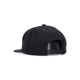 cappellino visiera piatta uomo arch logo snapback BLACK