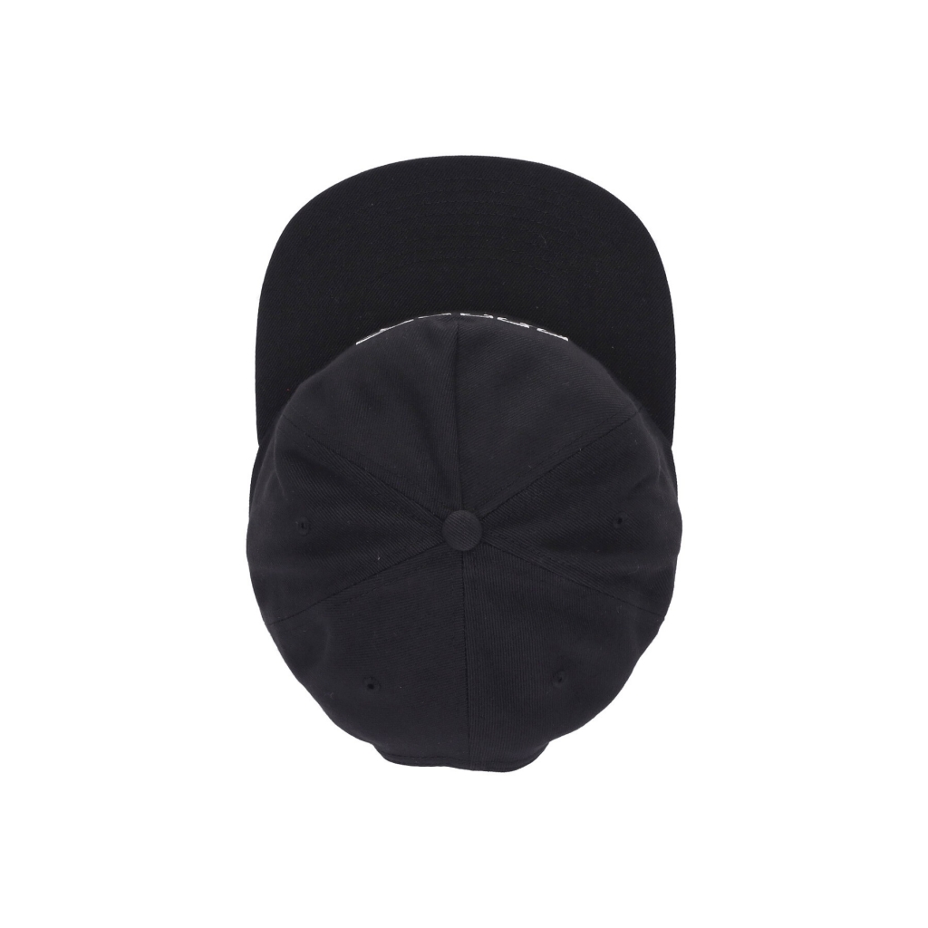 cappellino visiera piatta uomo arch logo snapback BLACK