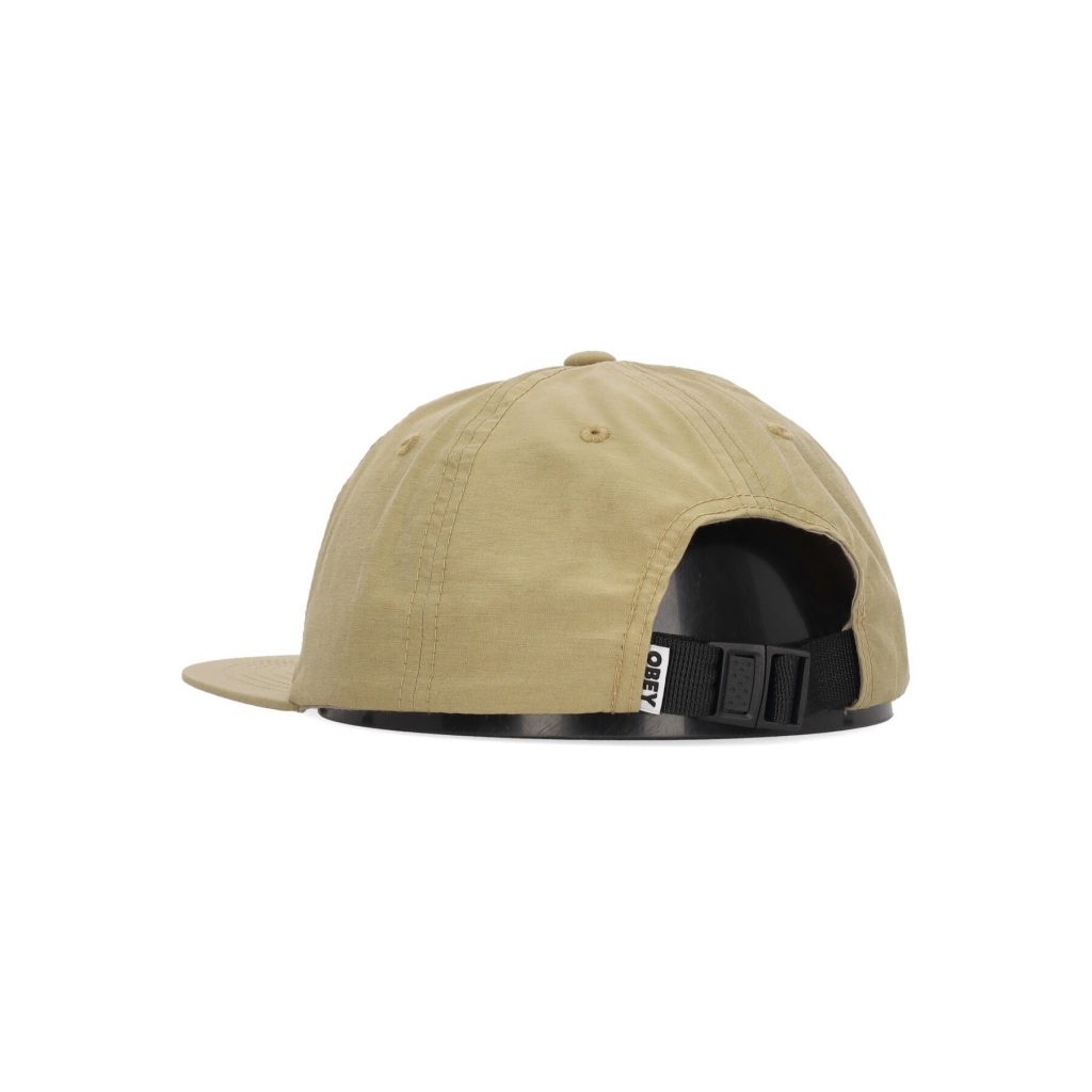 cappellino visiera piatta uomo lower case tech 6 panel strapback BRONZE