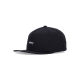 cappellino visiera piatta uomo lowercase 5 panel snapback BLACK