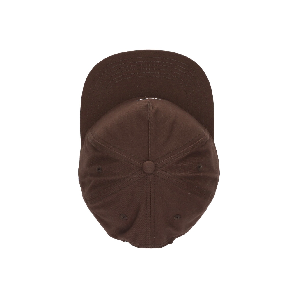 cappellino visiera piatta uomo lowercase 5 panel snapback BROWN