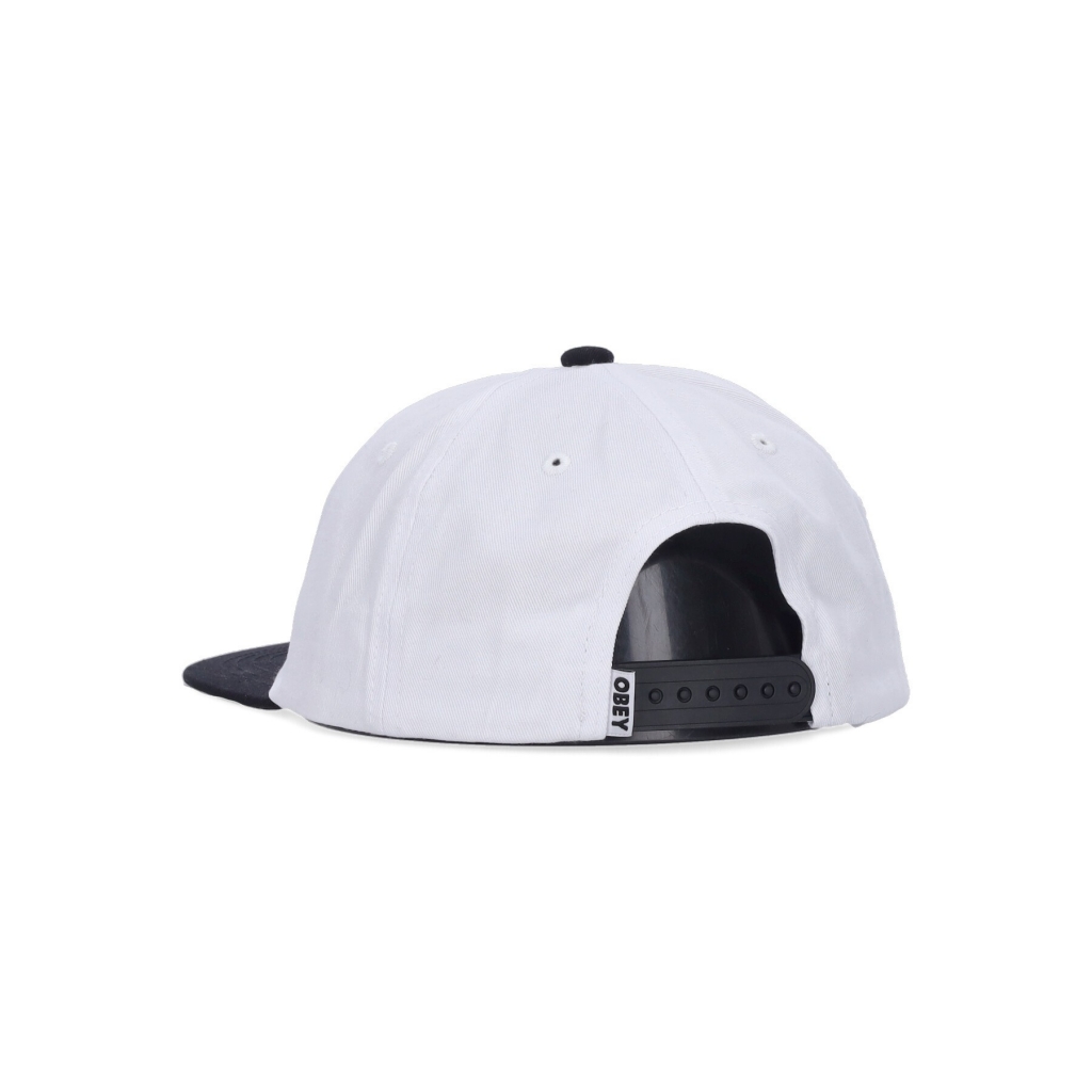 cappellino visiera piatta uomo trip 6 panel snapback BLACK MULTI