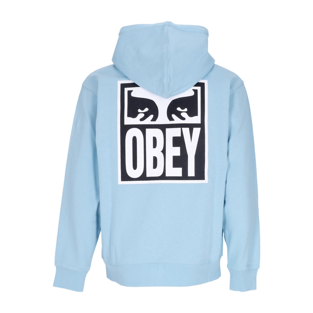 felpa leggera cappuccio zip uomo eyes icon 2 zip hood premium french terry SKY BLUE