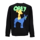 felpa leggera girocollo uomo donkey premium french terry crew BLACK