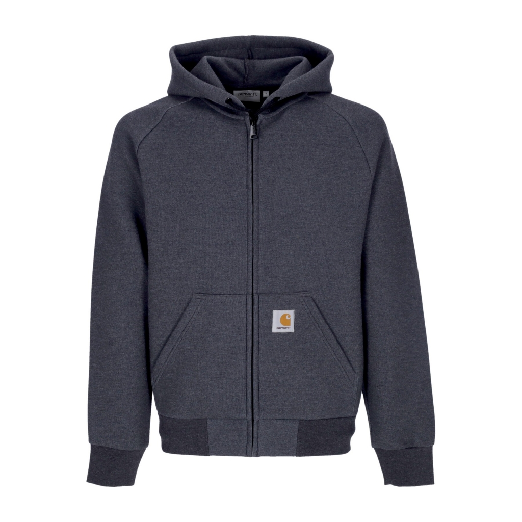 felpa leggera cappuccio zip uomo light-lux hooded jacket BLACK