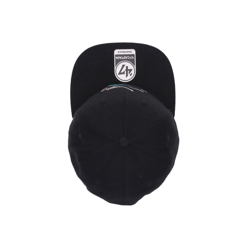 cappellino visiera piatta uomo nhl captain sajsha BLACK