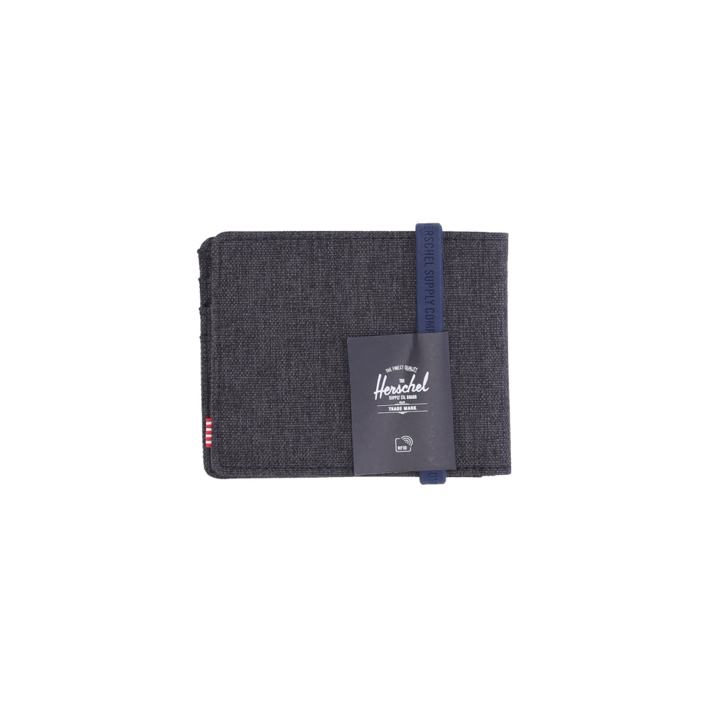 portafoglio uomo roy rfid BLACK CROSSHATCH