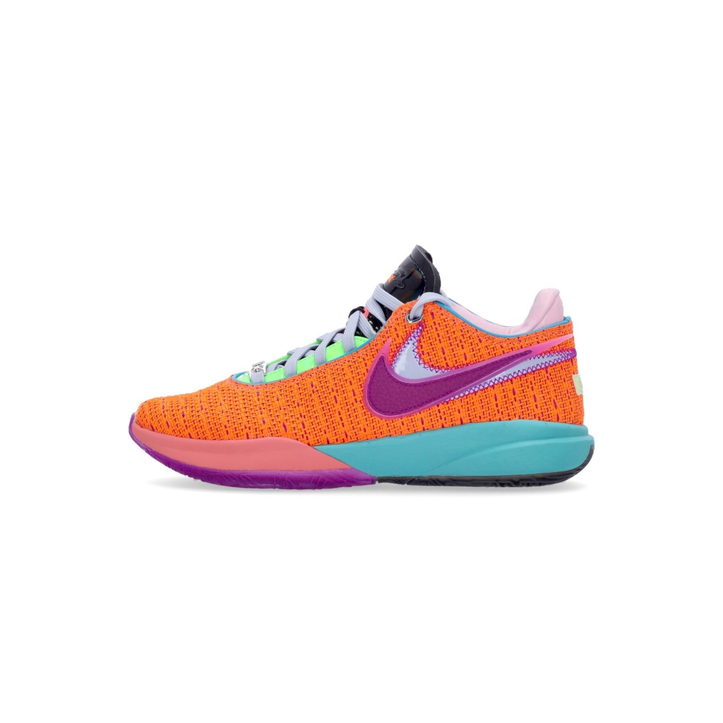 scarpa basket uomo lebron xx TOTAL ORANGE/VIVID PURPLE/GREEN STRIKE